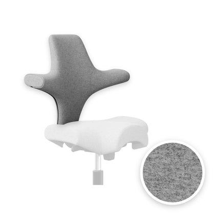 HÅG Capisco backrest cover in Focus Melange Grey melange FCM60310