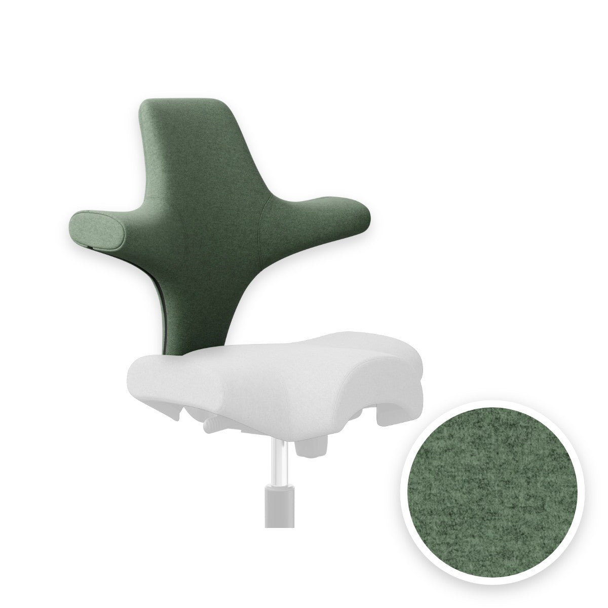 HÅG Capisco backrest cover in Focus Melange Green melange FCM68247