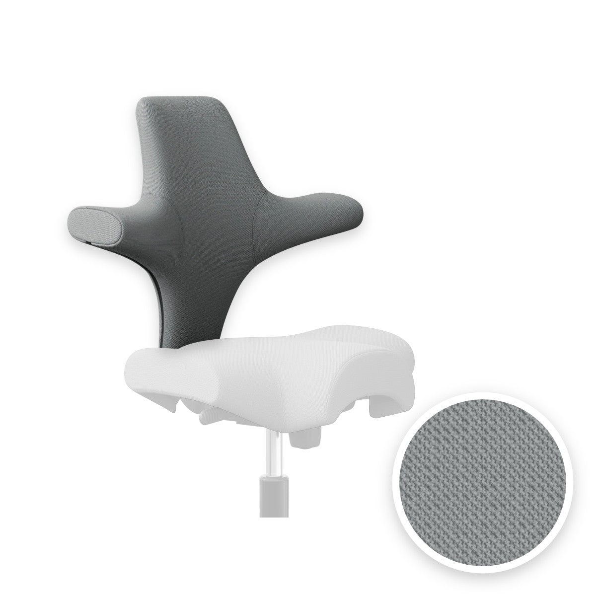 HÅG Capisco backrest cover in Select Light ash grey SC60131