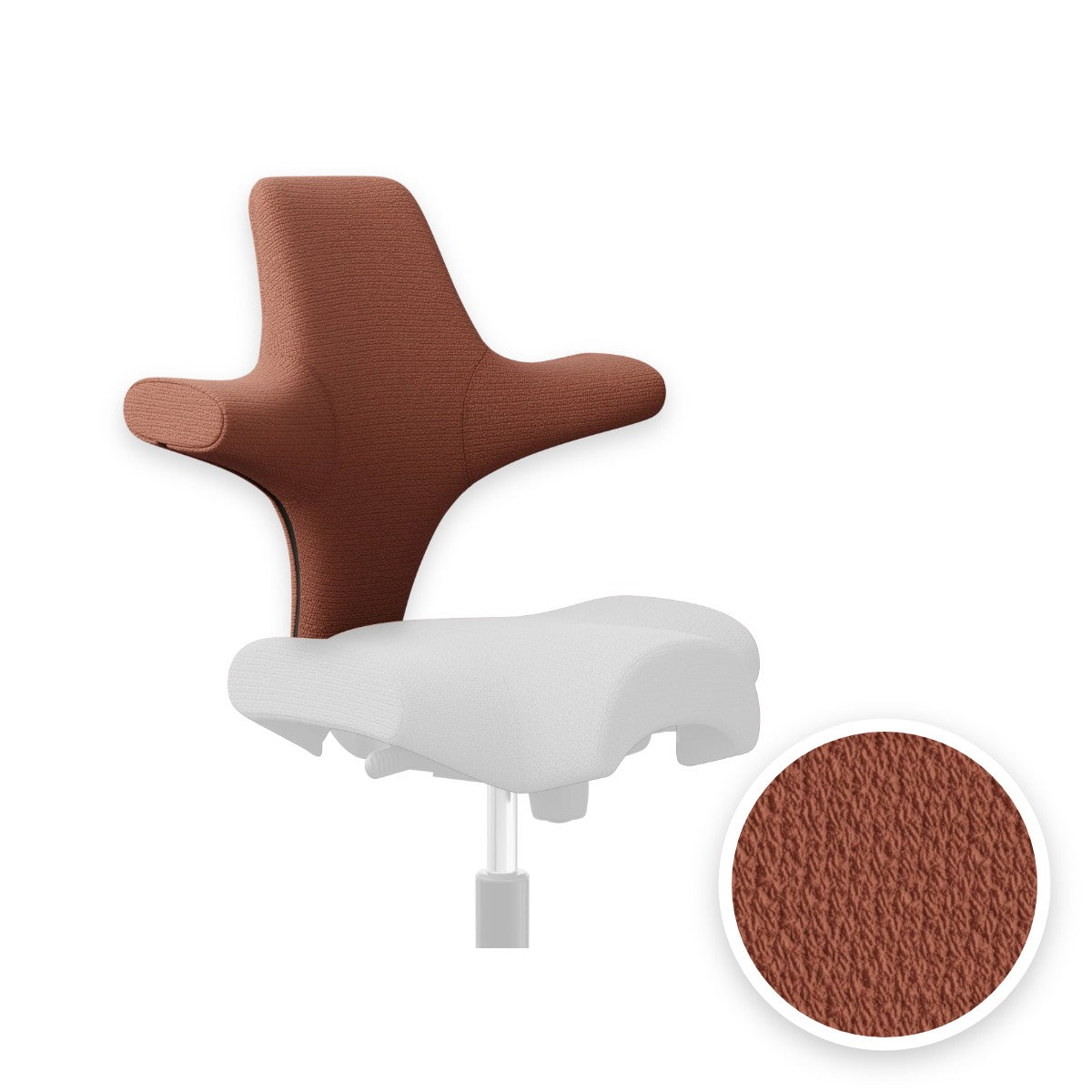 HÅG Capisco backrest cover in Sirdal Brick red SRD630