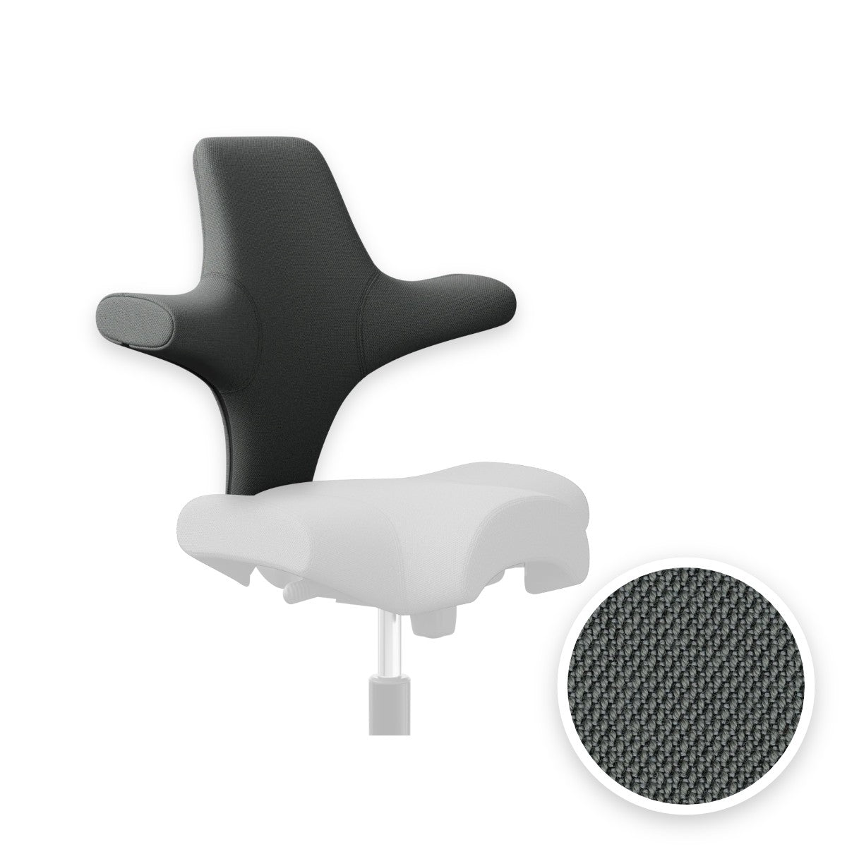 HÅG Capisco backrest cover in Steelcut Trio 3 Grey STT153