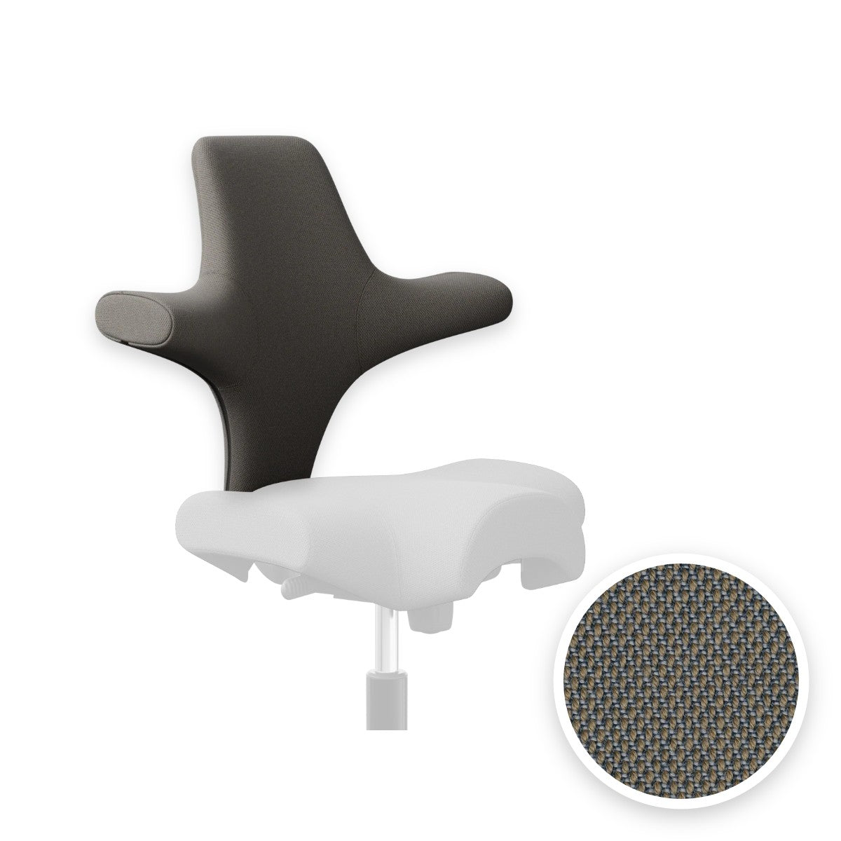 HÅG Capisco backrest cover in Steelcut Trio 3 Beige-grey STT253
