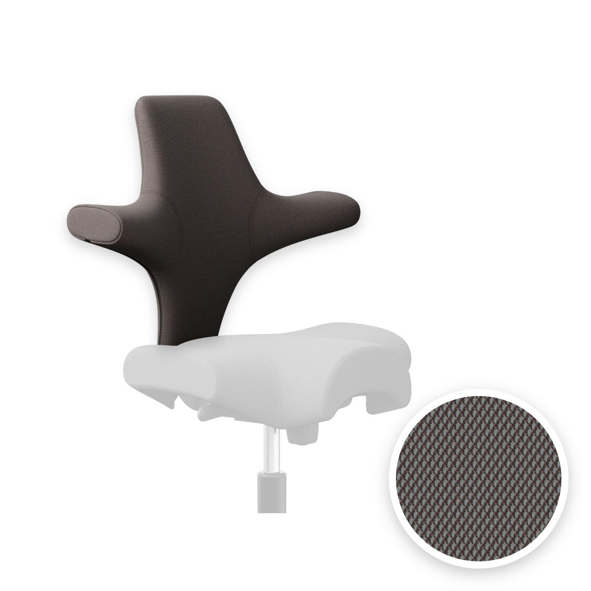 HÅG Capisco backrest cover in Steelcut Trio 3 Brown-grey STT276