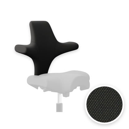 HÅG Capisco backrest cover in Steelcut Trio 3 Charcoal STT383