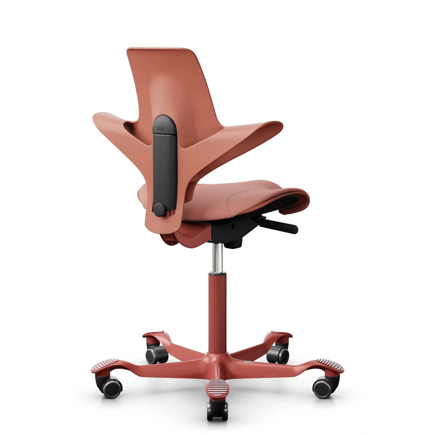 HAG Capisco Puls 8020 - Rosehip / SC64213 Light blush / Blush Rose / 200 mm / Rollen für Hartböden