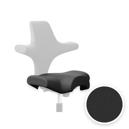 HÅG Capisco seat cover in Paloma Soft leather Black ATG56100