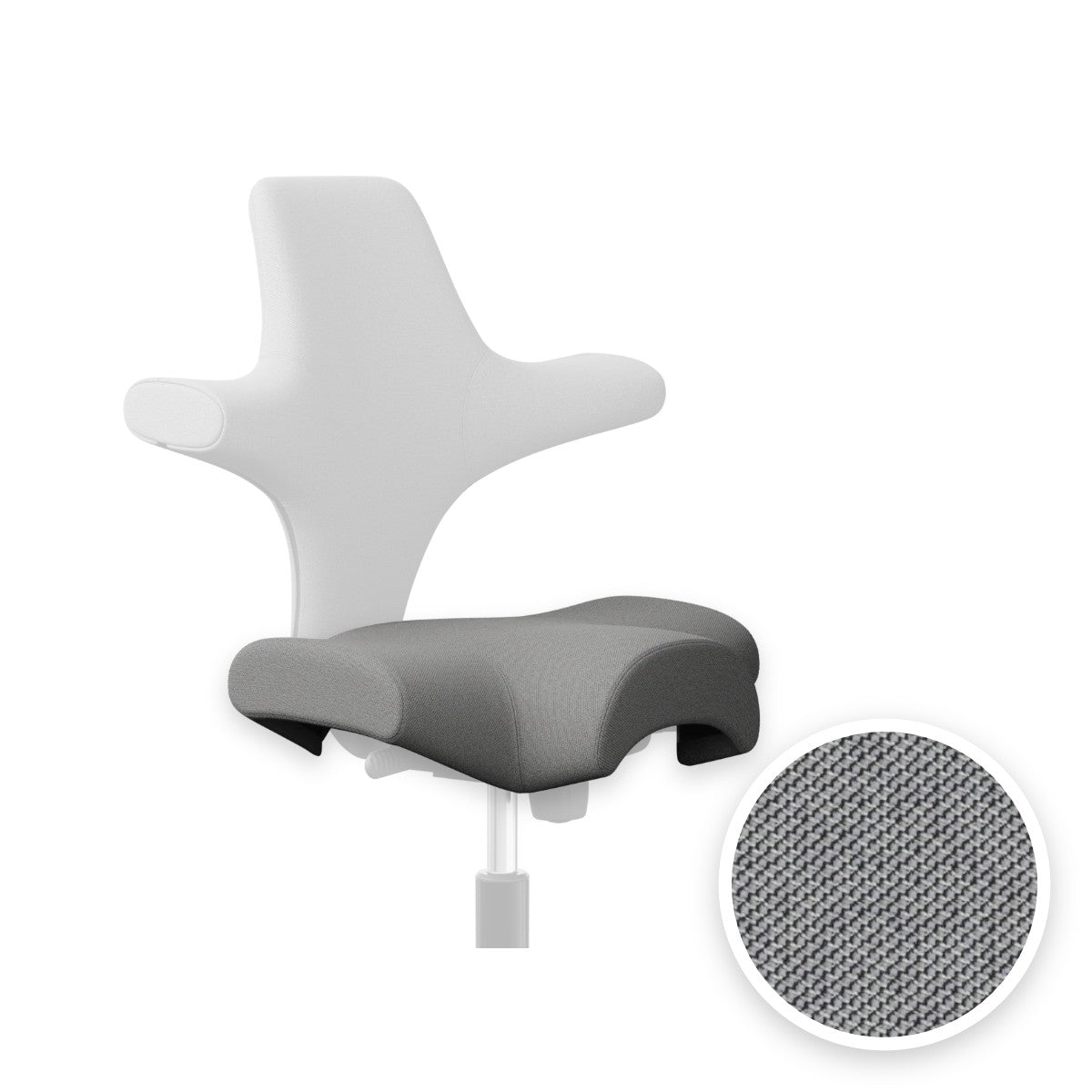 HÅG Capisco seat cover in Capture Light grey CPT4102