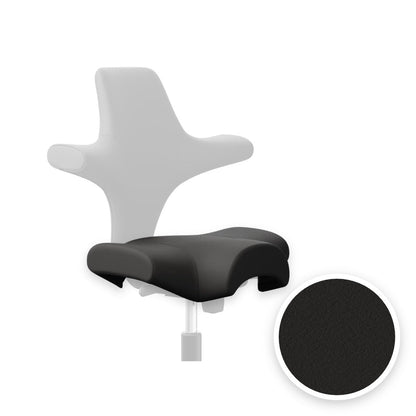 HÅG Capisco seat cover in Elmosoft leather Black EL99999