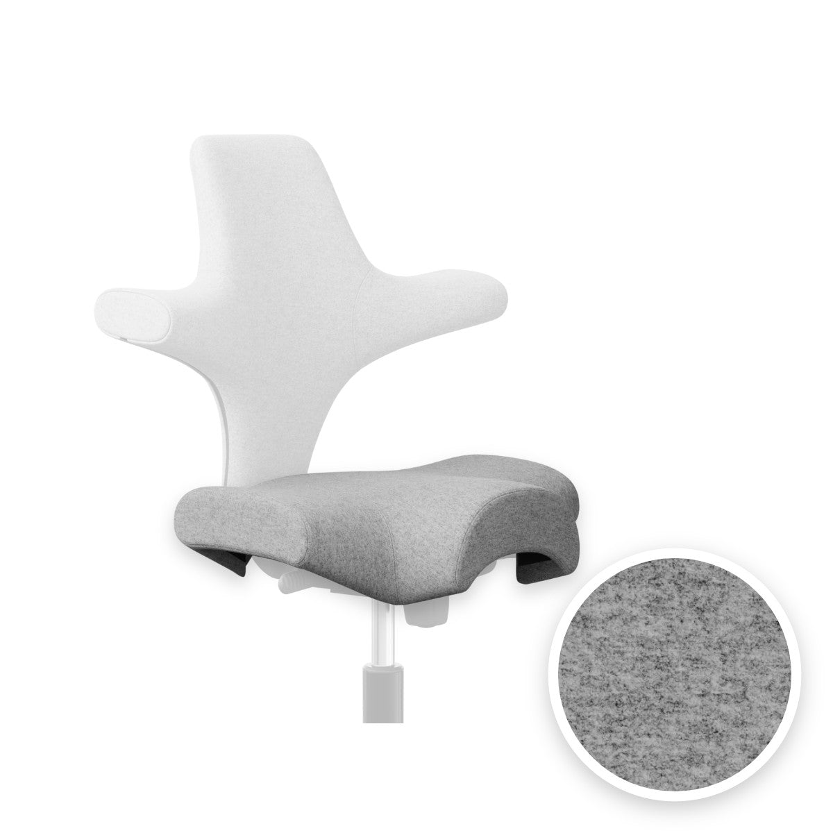 HÅG Capisco seat cover in Focus Melange Grey melange FCM60310