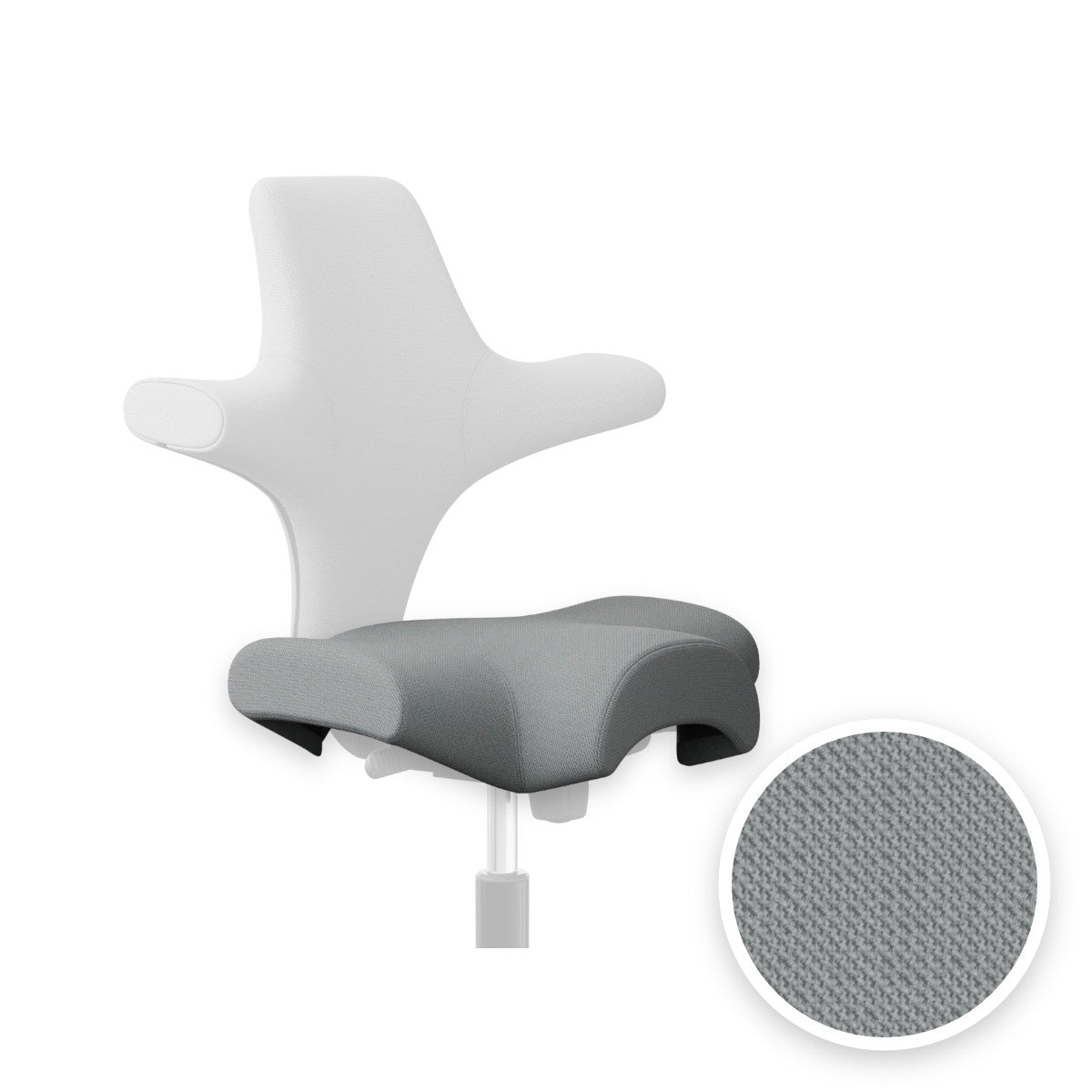 HÅG Capisco seat cover in Select Light ash grey SC60131