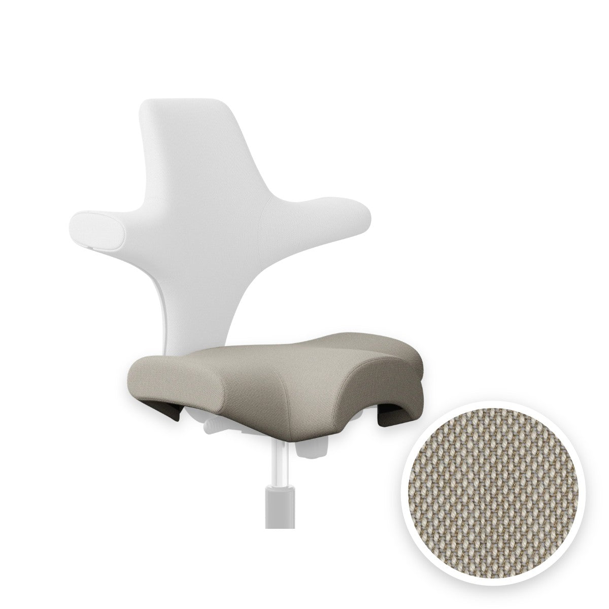 HÅG Capisco seat cover in Steelcut Trio 3 Light beige STT213