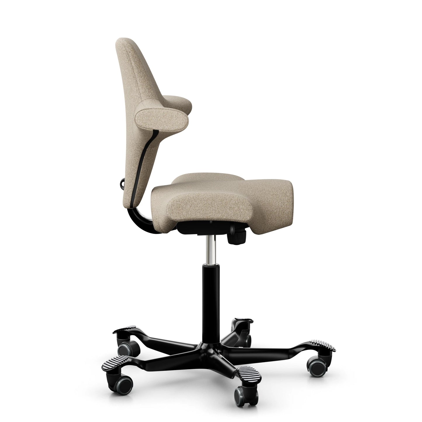 HAG Capisco 8106 - MLF012 Beige / Schwarz / 200 mm / Universalrollen