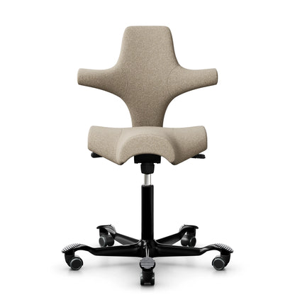 HAG Capisco 8106 - MLF012 Beige / Schwarz / 200 mm / Universalrollen