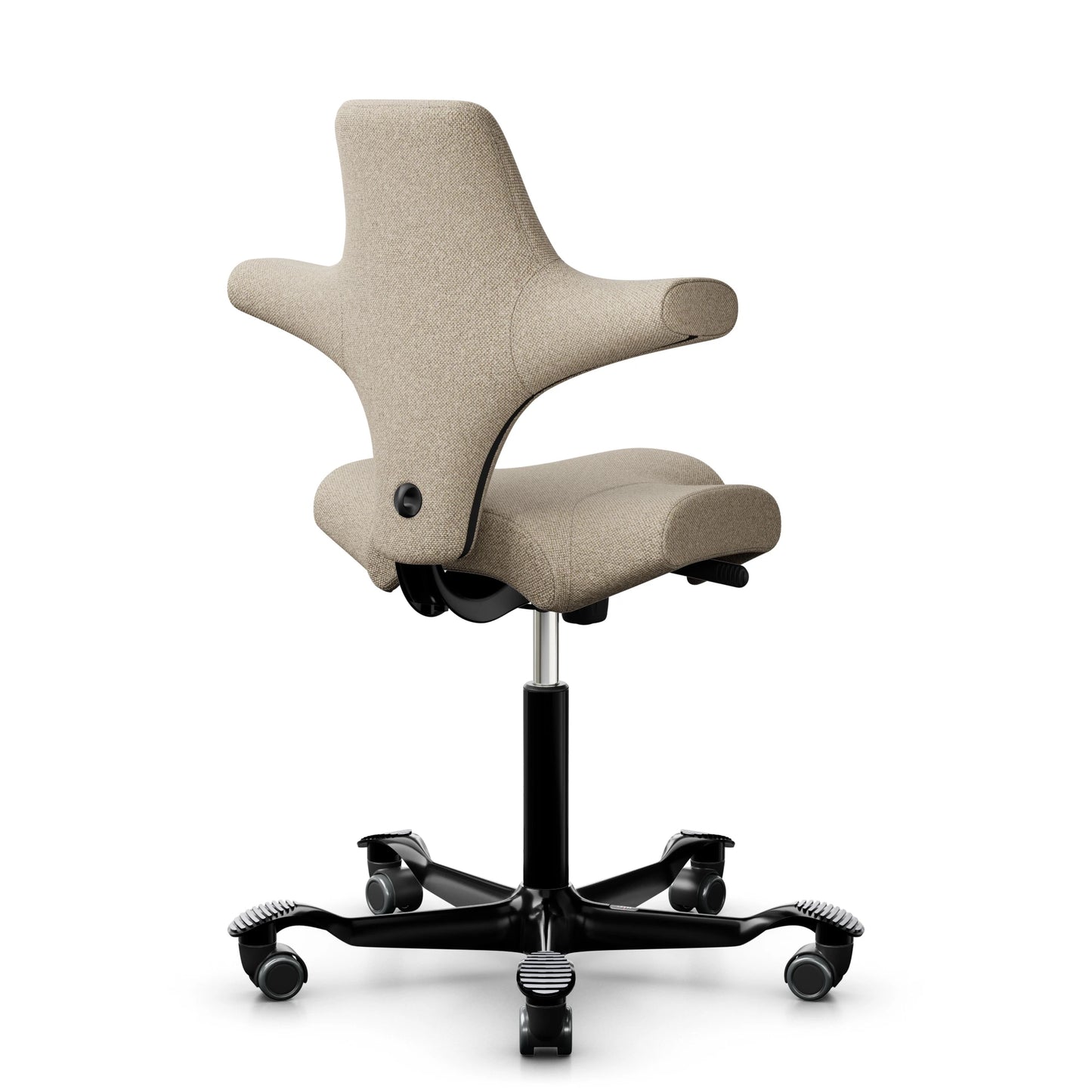 HAG Capisco 8106 - MLF012 Beige / Schwarz / 200 mm / Universalrollen