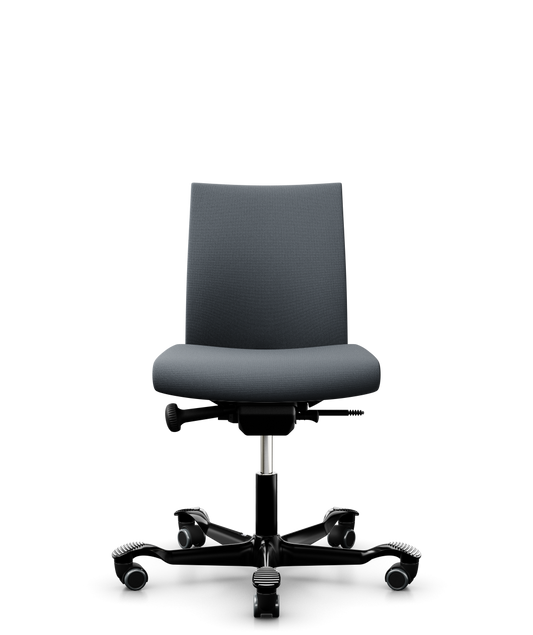 HÅG Creed 6002 low-back office chair in grey Select fabric with black five-star base