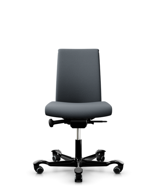 HÅG Creed 6003 medium-back office chair in grey Select fabric with black five-star base