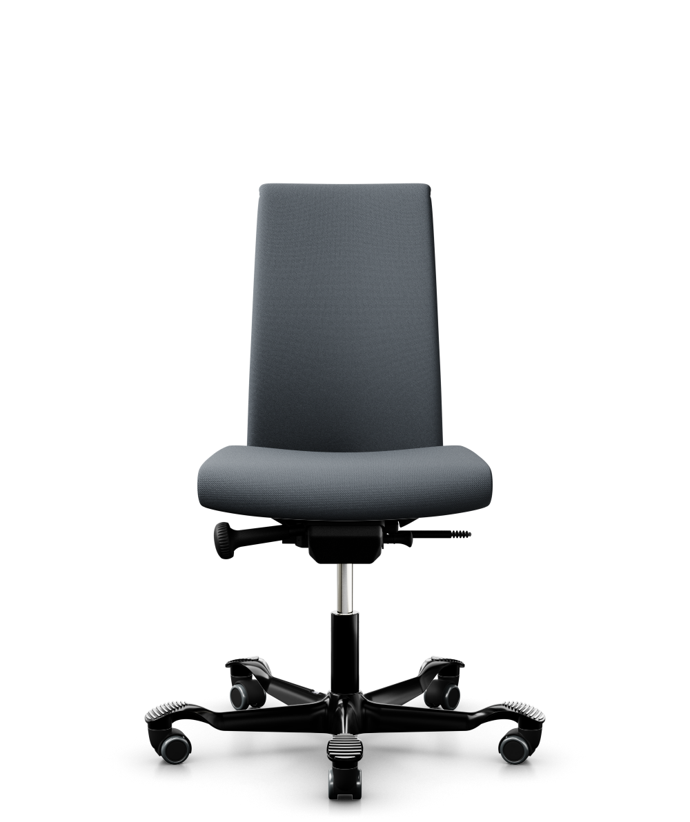 HÅG Creed 6005 high-back office chair in grey Select fabric with black five-star base