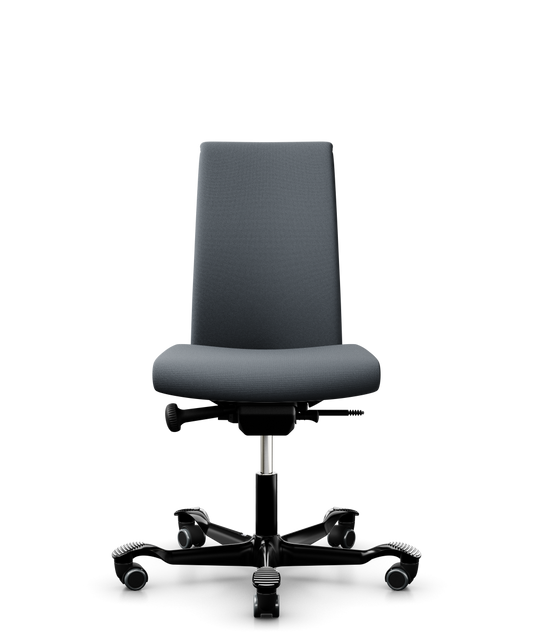 HÅG Creed 6005 high-back office chair in grey Select fabric with black five-star base