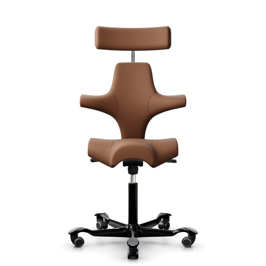 HÅG Capisco 8107 ergonomic saddle office chair with headrest
