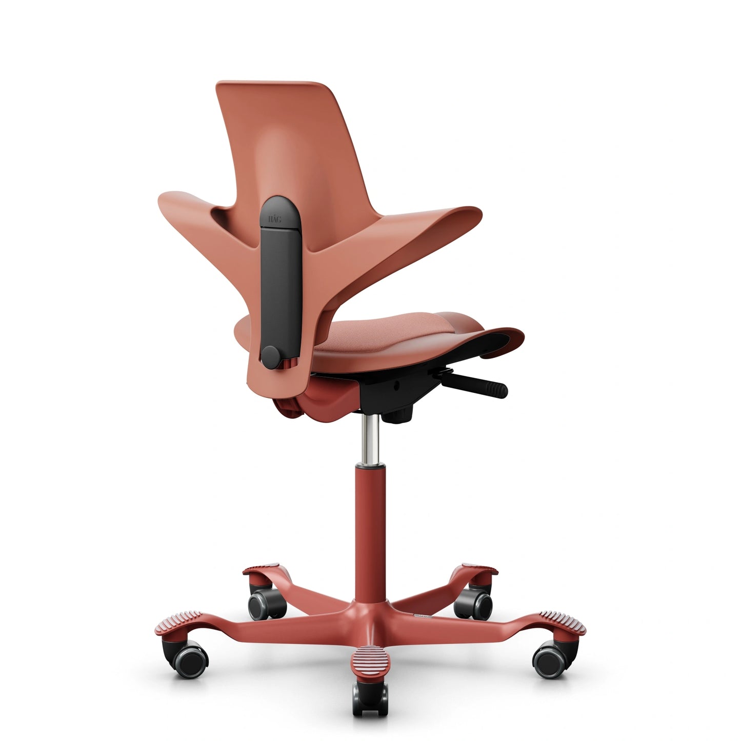 HAG Capisco Puls 8020 - Rosehip / SC64213 Light blush / Blush Rose / 200 mm / Wheels for hard floor