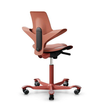 HAG Capisco Puls 8020 - Rosehip / SC64213 Light blush / Blush Rose / 200 mm / Wheels for hard floor