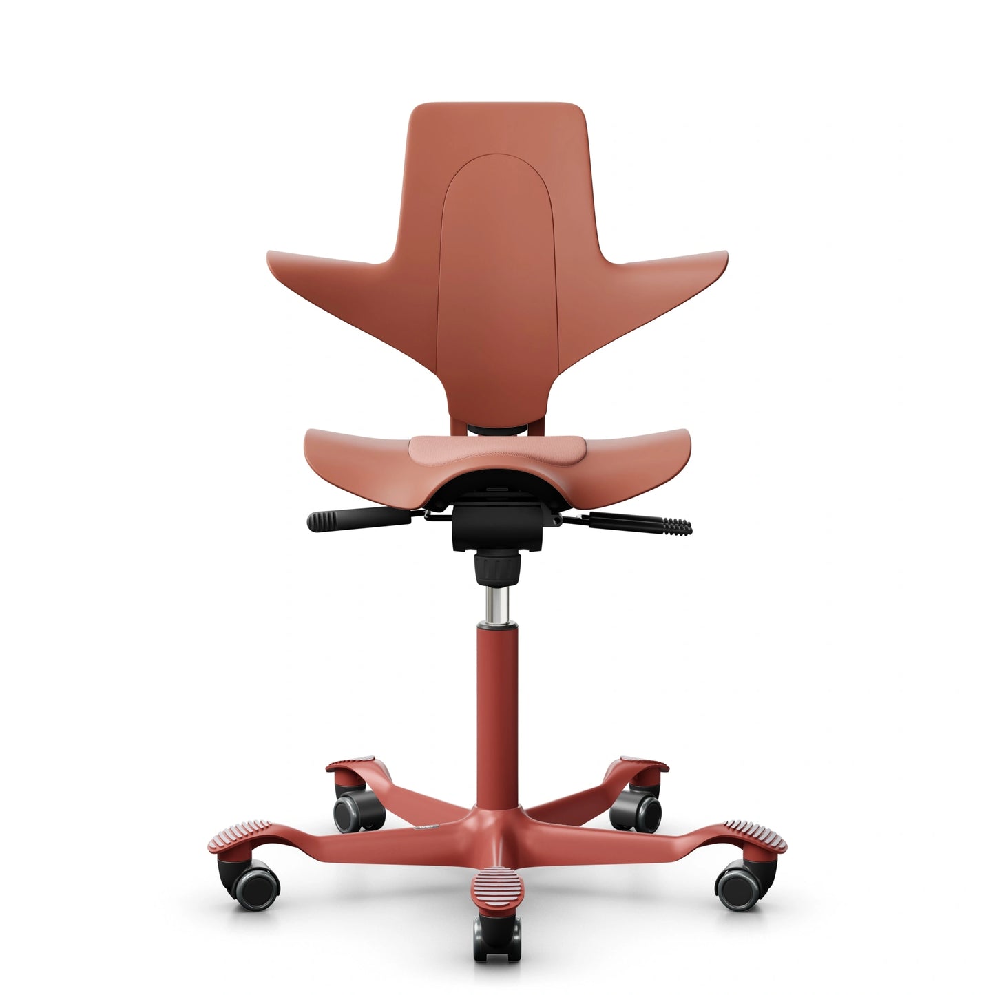 HAG Capisco Puls 8020 - Rosehip / SC64213 Light blush / Blush Rose / 200 mm / Wheels for hard floor