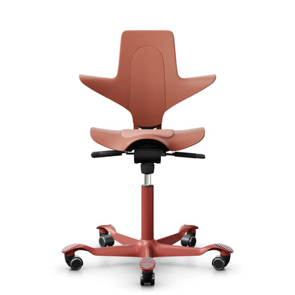 HAG Capisco Puls 8020 - Rosehip / SC64213 Light blush / Blush Rose / 200 mm / Wheels for hard floor